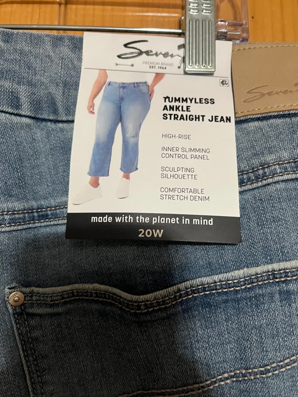 Seven7 Tummyless Ankle Straight Jeans - Picture 8 of 10